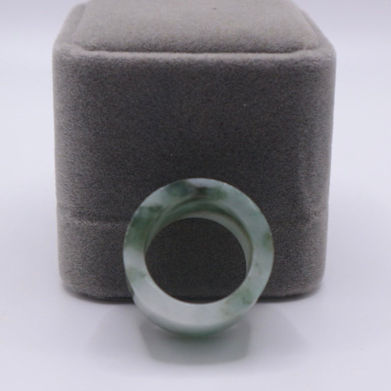 Organic Jade Tube Ring