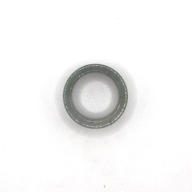 White jade tube ring in US size 9