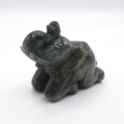 Black Jade Elephant Figurine