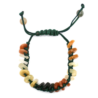 Jade Bead Braided Bracelet