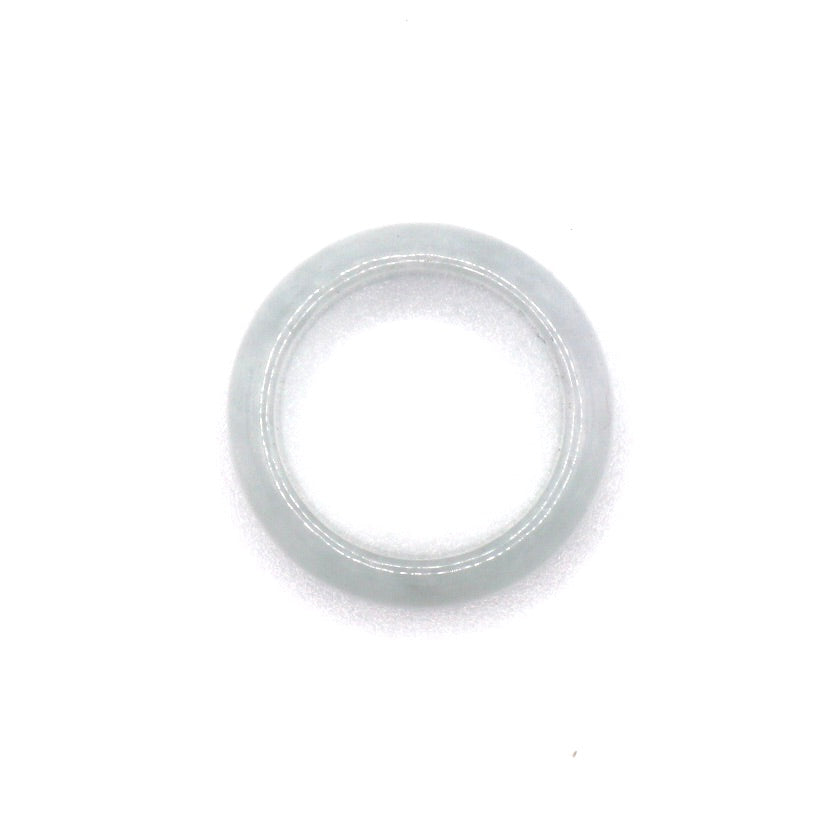White jade ring in US size 9