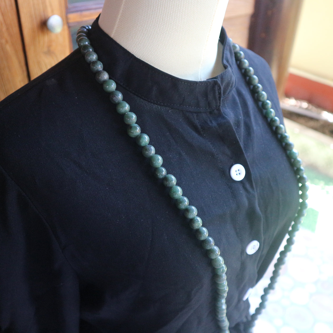 Green Jade Mala