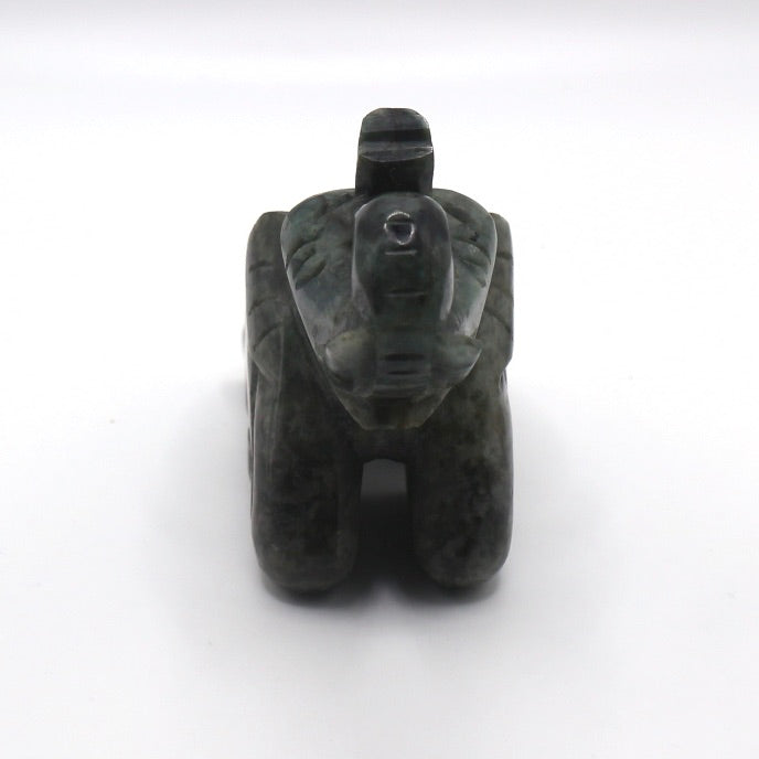 Black Jade Elephant Figurine