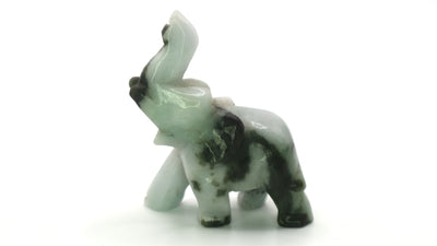 Hand Carved Jade Elephant Figurine