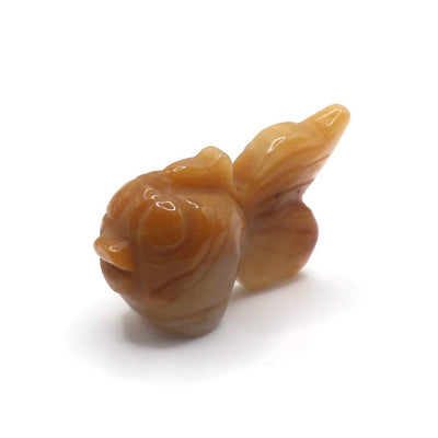 Hand carved Jade Goldfish Figurine