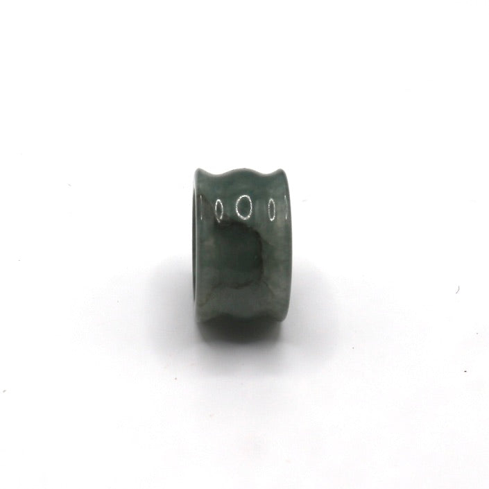 Wide Band Jade Ring