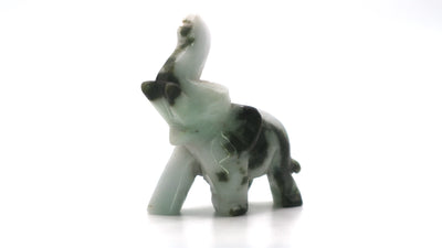 Hand Carved Jade Elephant Figurine