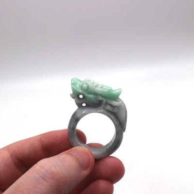 Dragon Shaped Jade Ring