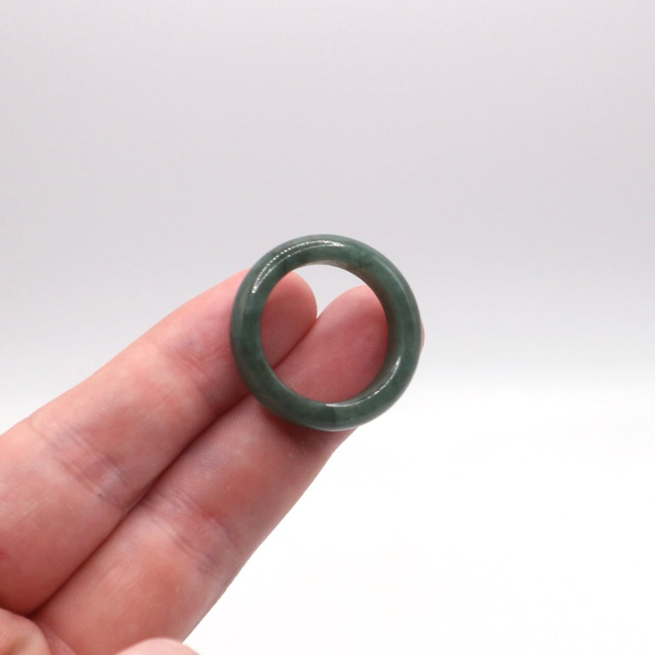 Dark Green Jade Ring