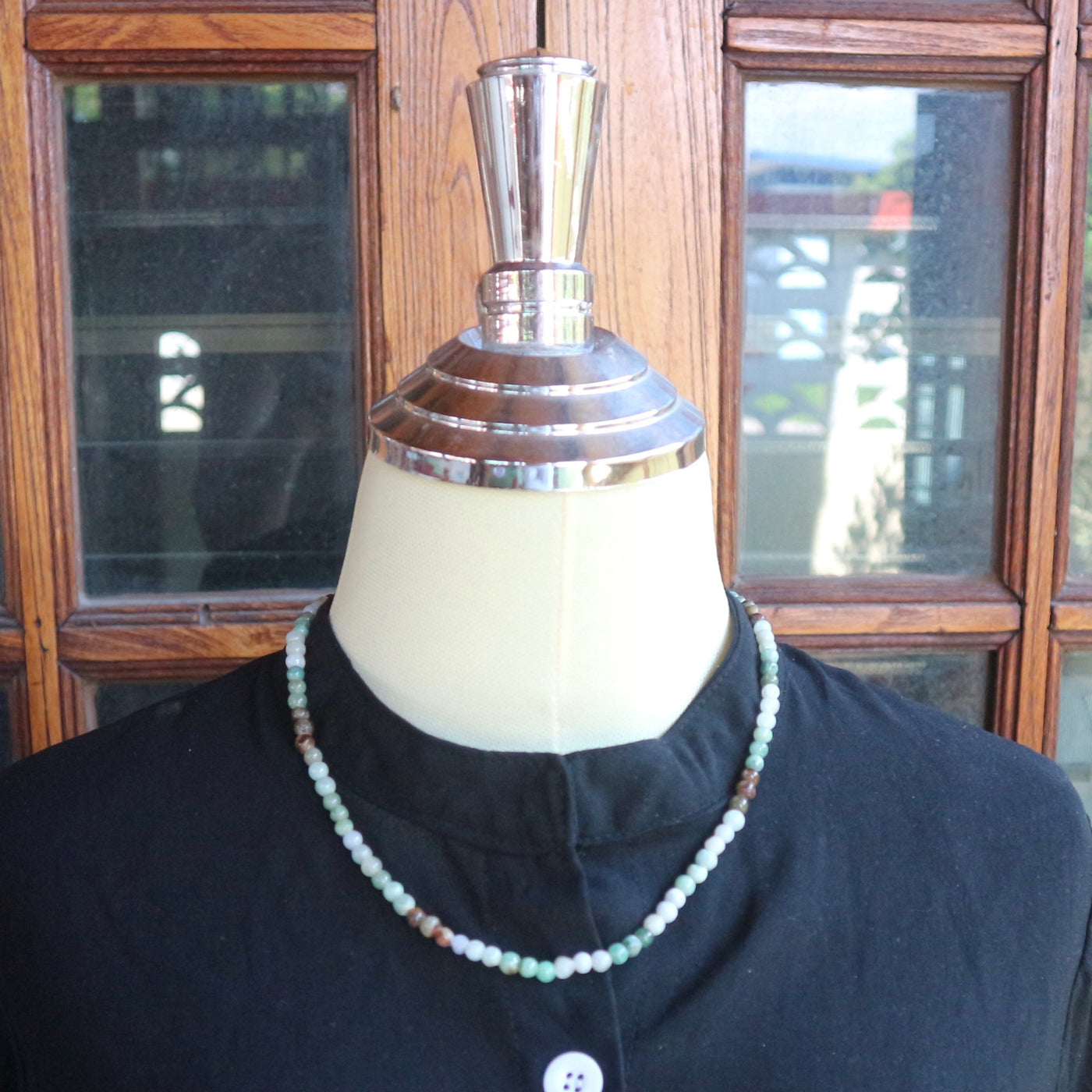 Multi Color Jade Bead Necklace