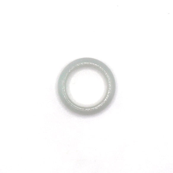 Undyed White Jade Ring