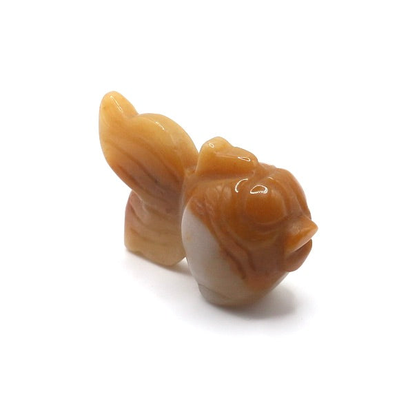 Hand carved Jade Goldfish Figurine