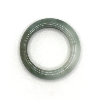 Natural Grey Jade Ring Unisex