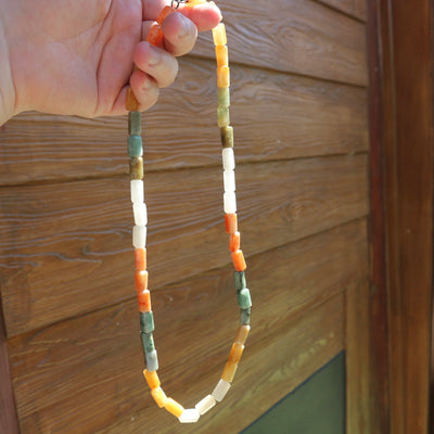 Multi Color Jadeite Necklace