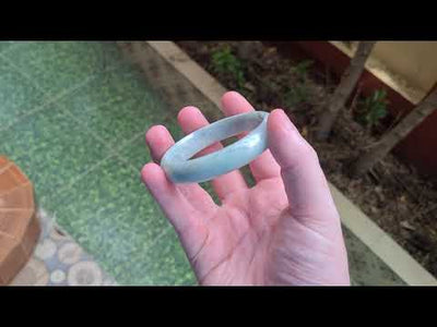 Light Green Jade Bangle Bracelet